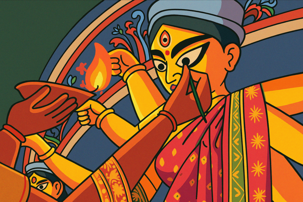 chokkhudan on Mahalaya (মহালয়া )