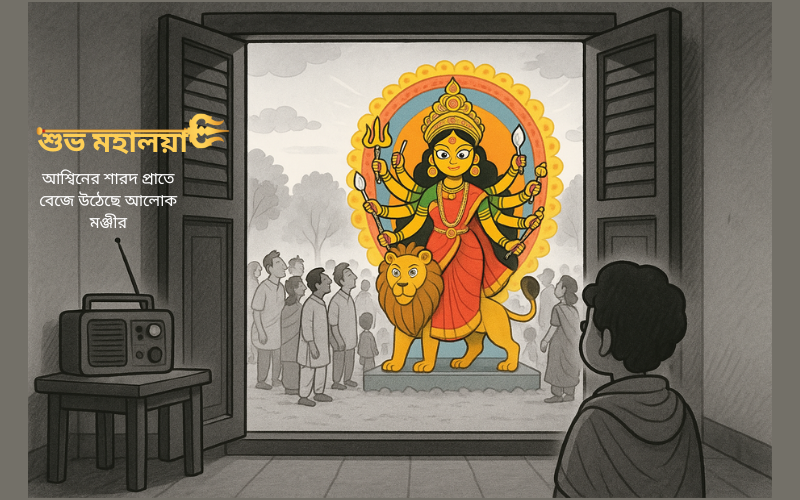 celebrating Mahalaya (মহালয়া)